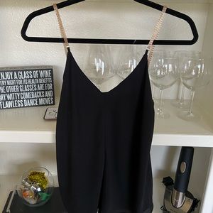 Express Tank with Gold Straps